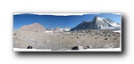 Panoramic 02 Williamson and Tyndall from short distance from camp